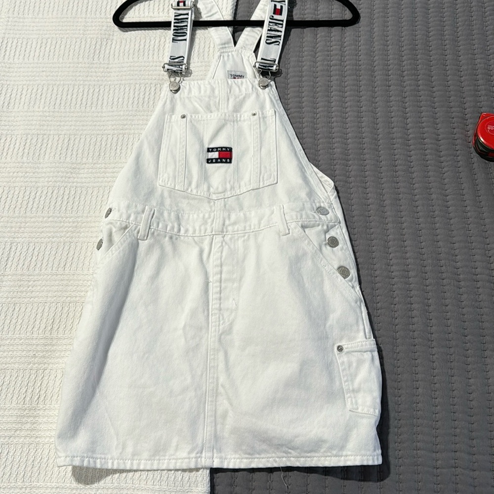 Tommy jeans overall dungaree white size m
